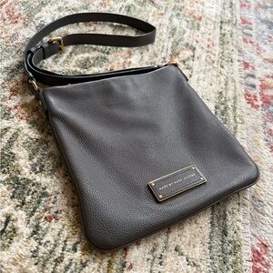 Marc By Marc Jacobs Dark Gray Leather Messenger Bag